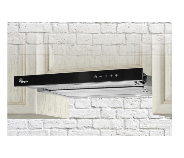 AKPO WK-7 Light Glass Touch, 50cm, Czarny/Inox - 1025290 - zdjęcie